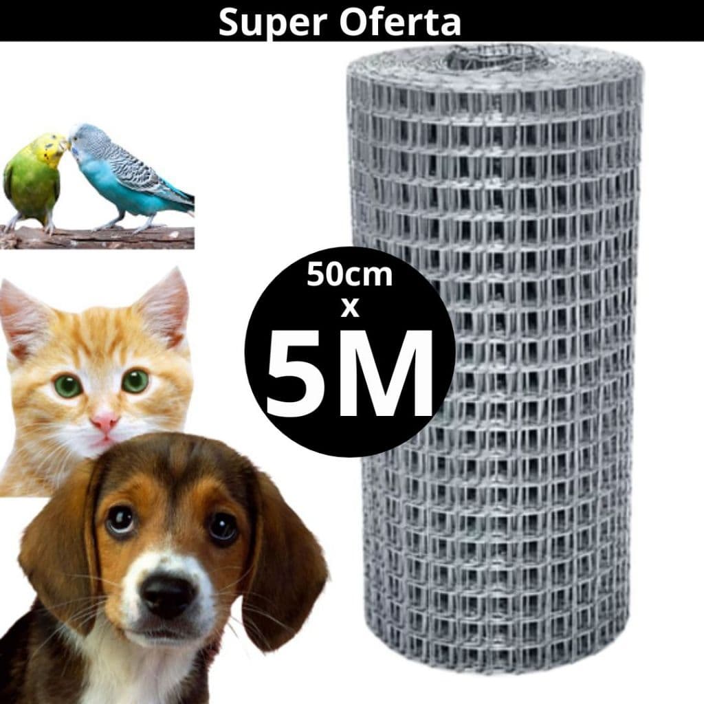 Tela Cerca Cachorro Gato Soldada Fachada Alvenaria 50cm x 5mt Oferta