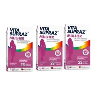 Kit Com 3 Vita Supraz Suplemento Alimentar com 60 comprimidos - União Química