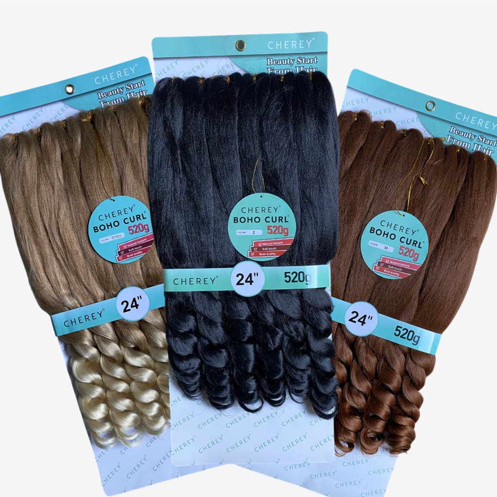 Boho Curl 520g Trança com pontas onduladas jumbo das gringas