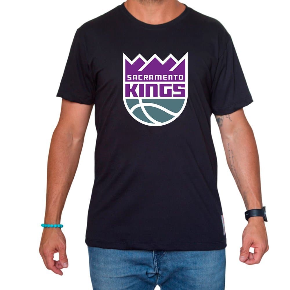 Camiseta Sacramento Preta | Algodão Premium | Unissex Streetwear Basquete