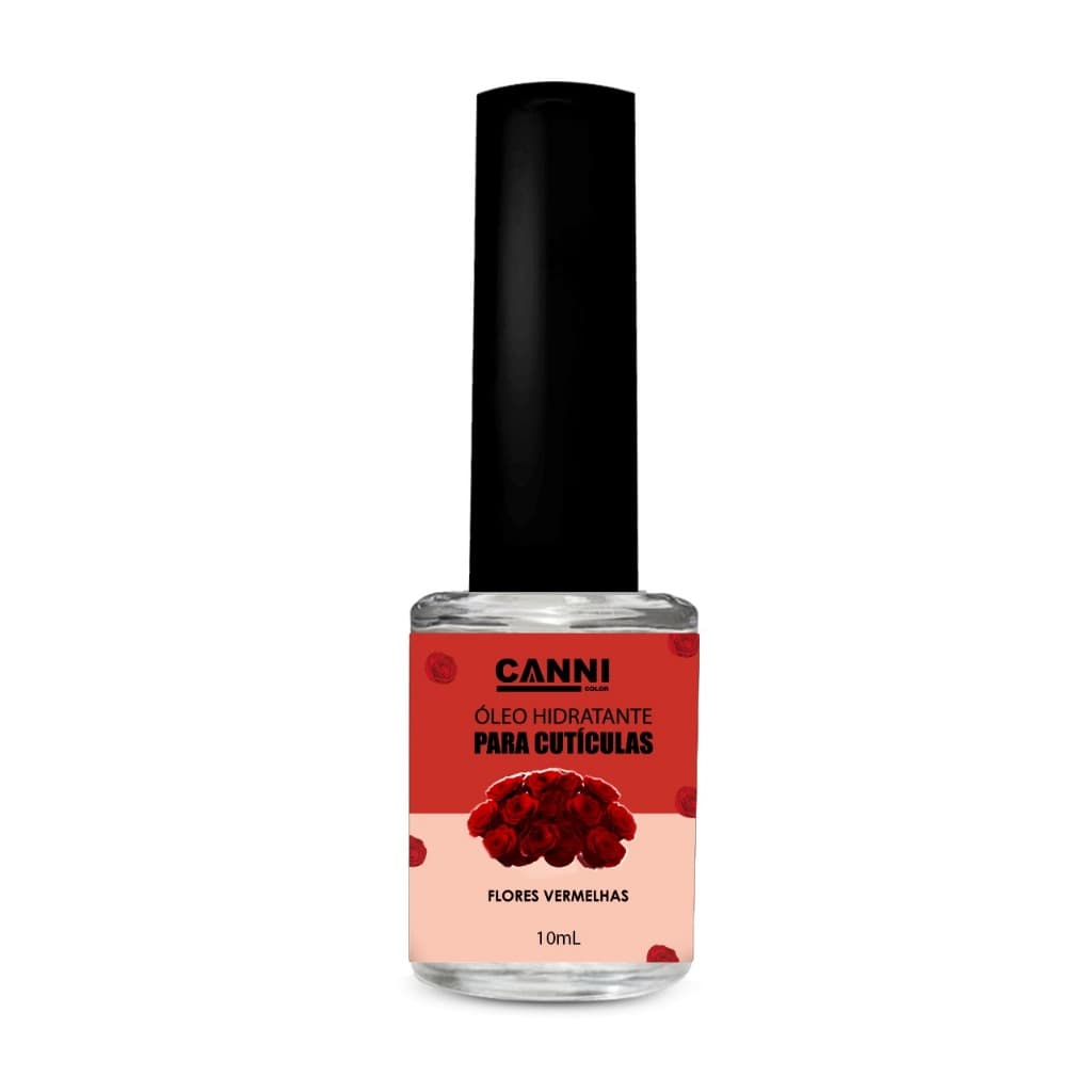 Óleo hidratante de cuticula 10ml canni color - Flores Vermelhas