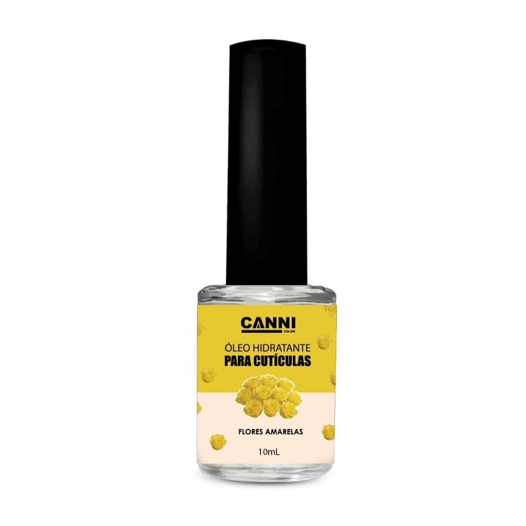 Óleo hidratante de cutículas 10ml canni color - Flores Amarelas