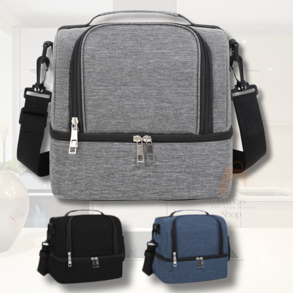 Bolsa Termica Grande 9L C/ Isolamento Termico Camping Trabalho Viagem Uber Taxi