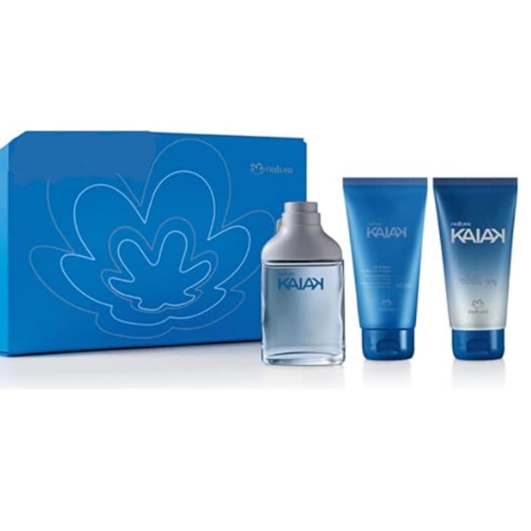 Presente Natura Kaiak Masculino com Gel 2 em 1 + Shampoo Cabelo e Corpo + Colônia