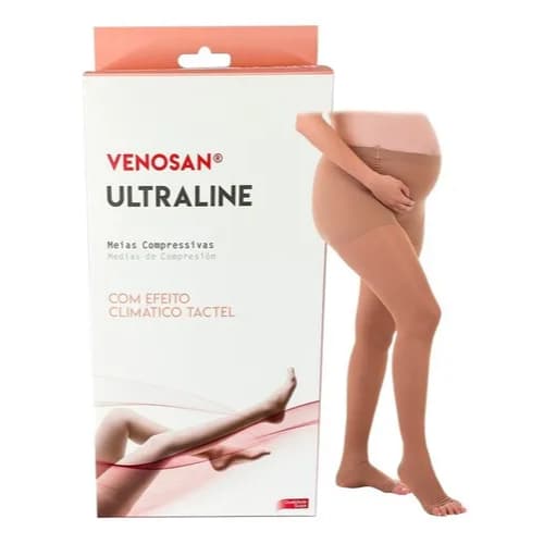 Meia Calça Compressão Gestante 4000 Ultraline 20-30mmhg Atm 00BG413 PÉ ABERTO
