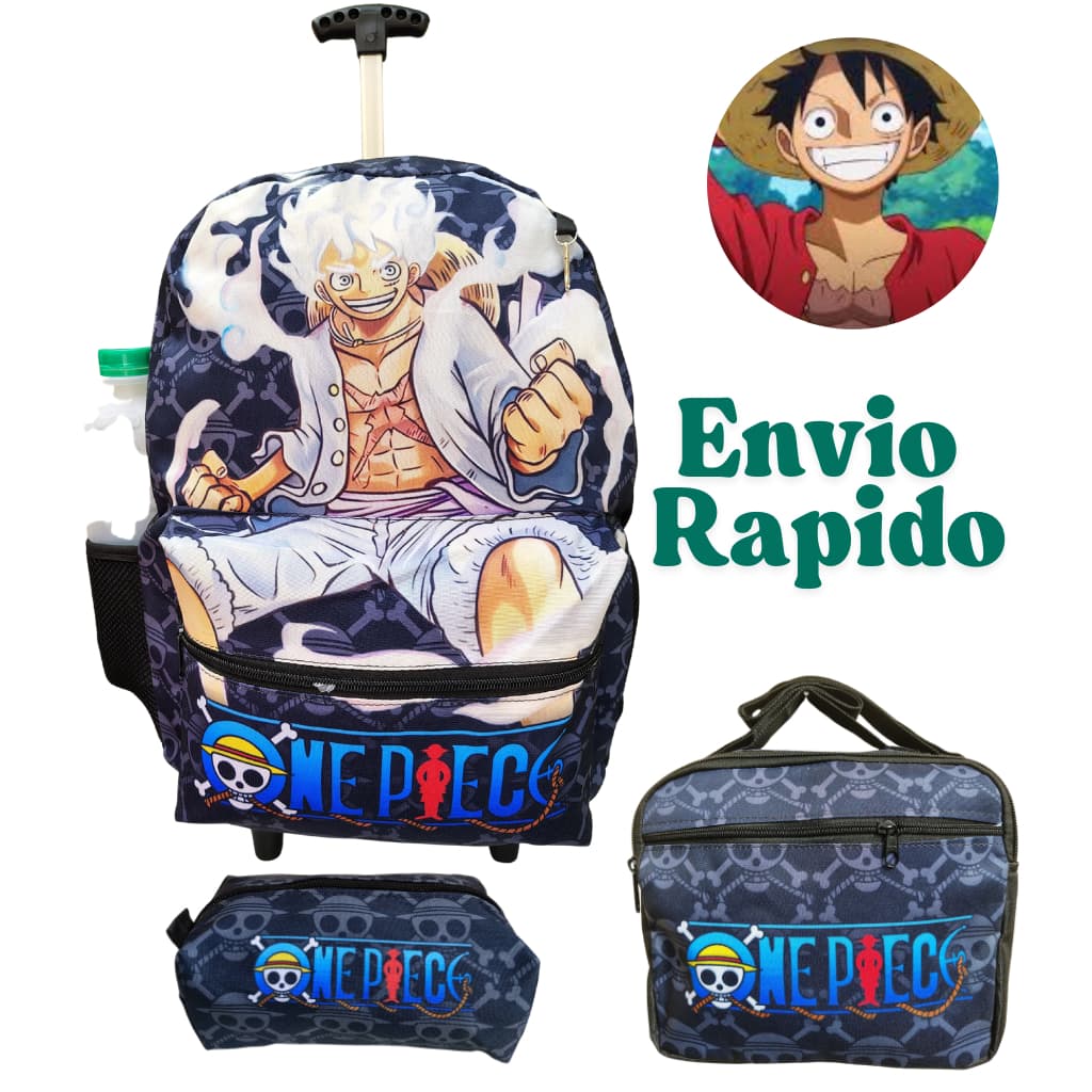 MOCHILA KIT ESCOLAR  ONE PIECE