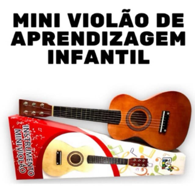 Violão Infantil Semi Profissional Com Cordas Em Aço Mini Violão Criança Menino Menina
