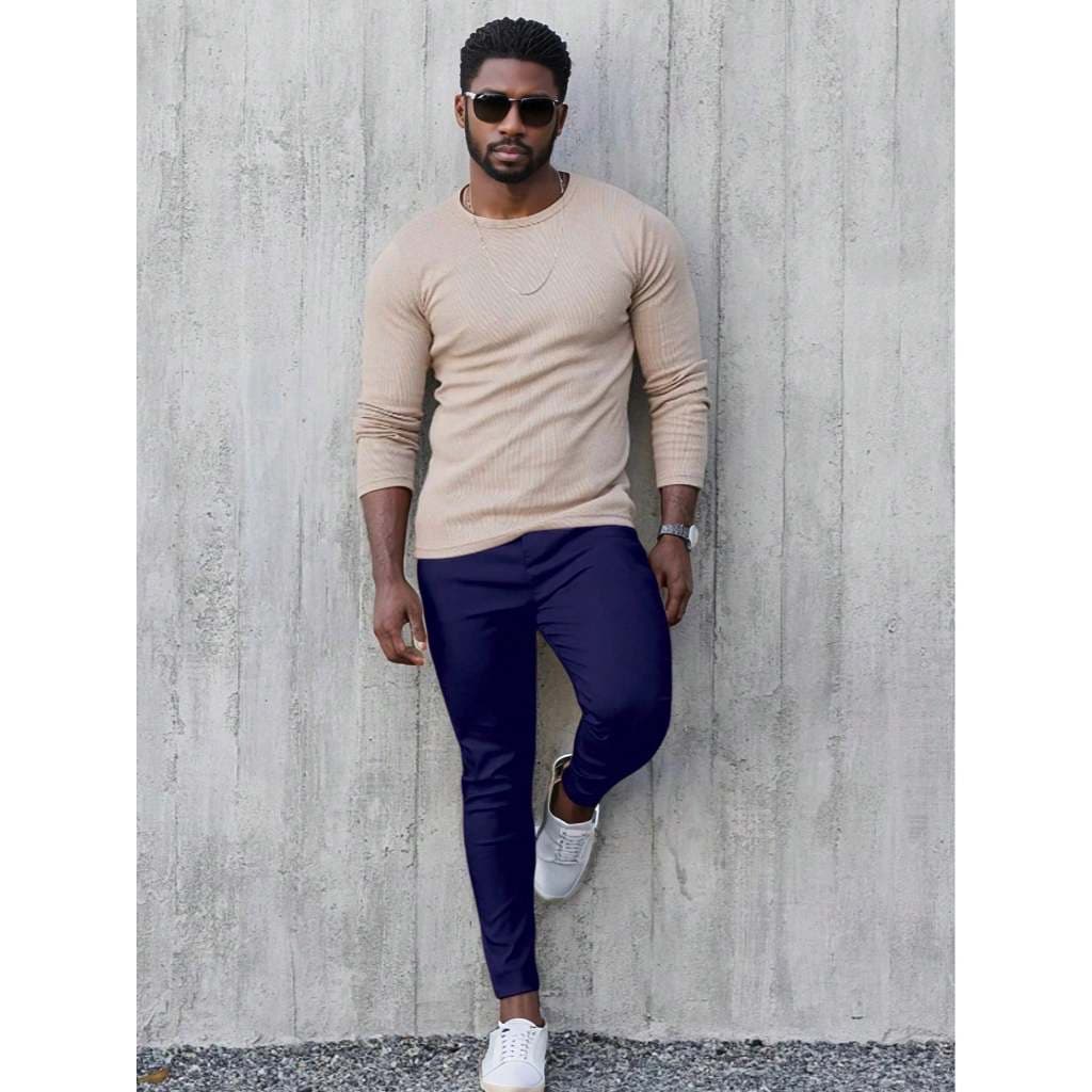 Calça Masculina Super Skinny Bengaline Conforto Extremo – Tecido que Estica Muito