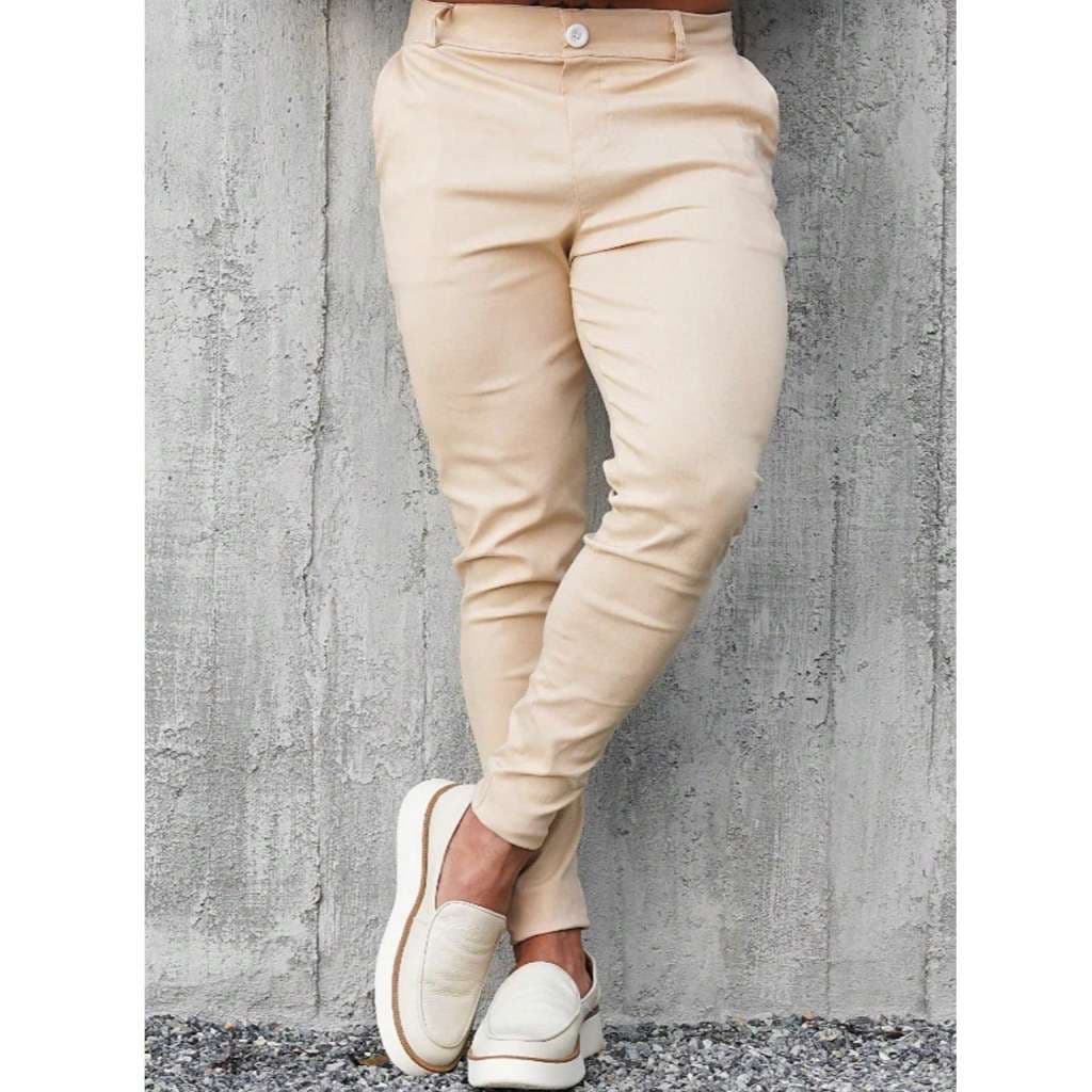 Calça masculina super skinny bengaline confortavel estica Muito