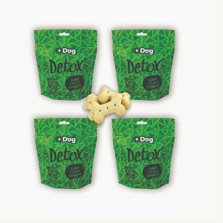 Kit c/ 4 Biscoitos Mais Dog Detox 150g