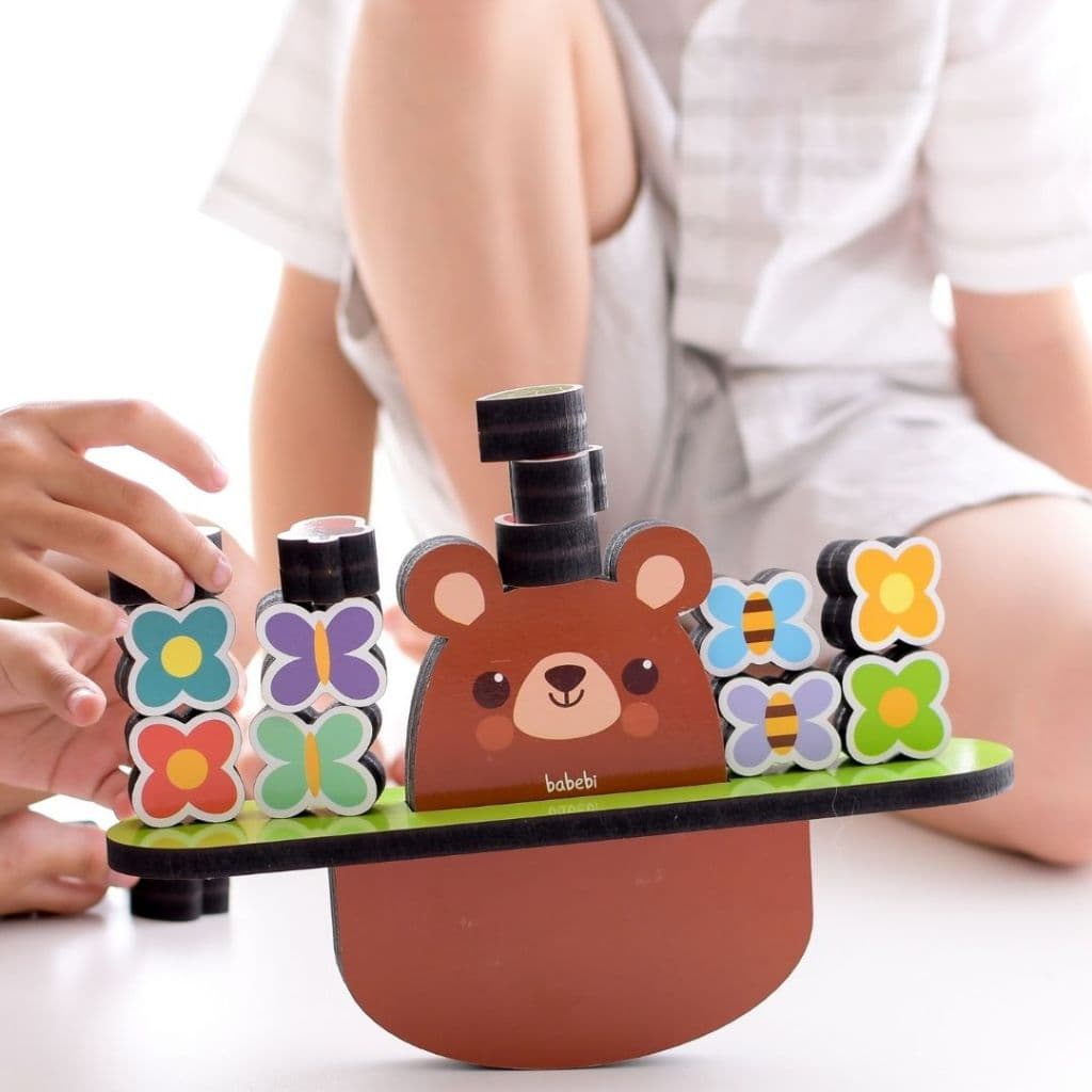 Brinquedo Educativo Equilibre o Ursinho - Jogo de Equilibrio - 4 anos - 5 anos - 6 anos