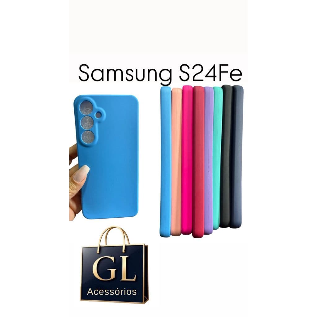 CAPA Samsung  S24 FE  Case Aveludada Emborrachada Luxo