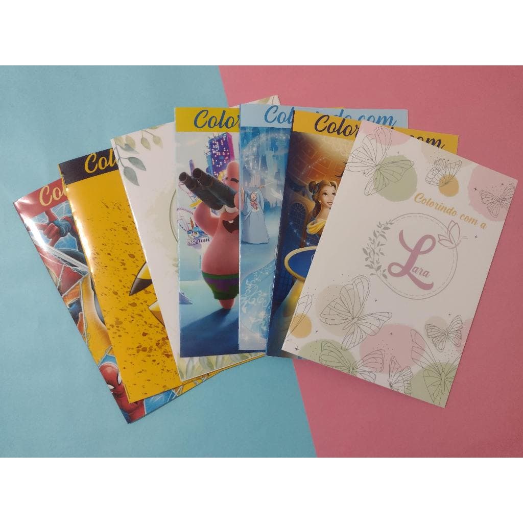 10 Revista de Colorir Personalizada – A lembrancinha perfeita para aniversários, festas infantis, escolas e eventos!