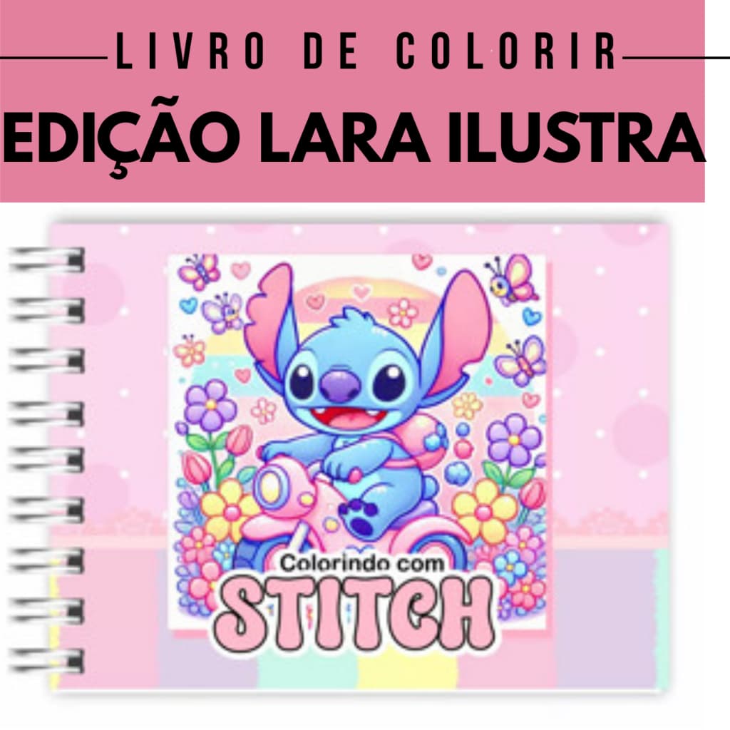 Livro Colorir Infantil . (Rosa) Capa Dura