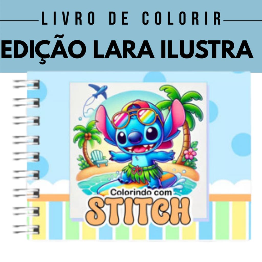 Livro Colorir Infantil . (Azul) Capa Dura