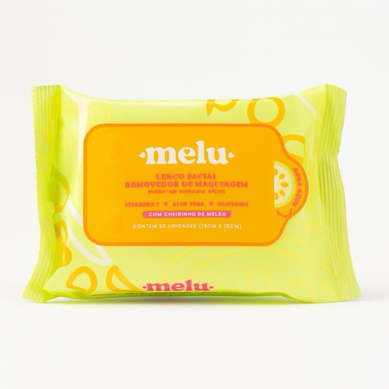 Lenço Demaquilante Facial Vegano Melu Ruby Rose