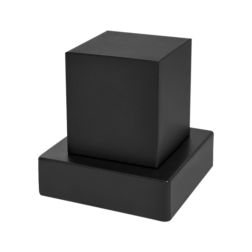 Acabamento Quadrado Metal  para Registro Deca Preto Fosco Banheiro Chuveiro