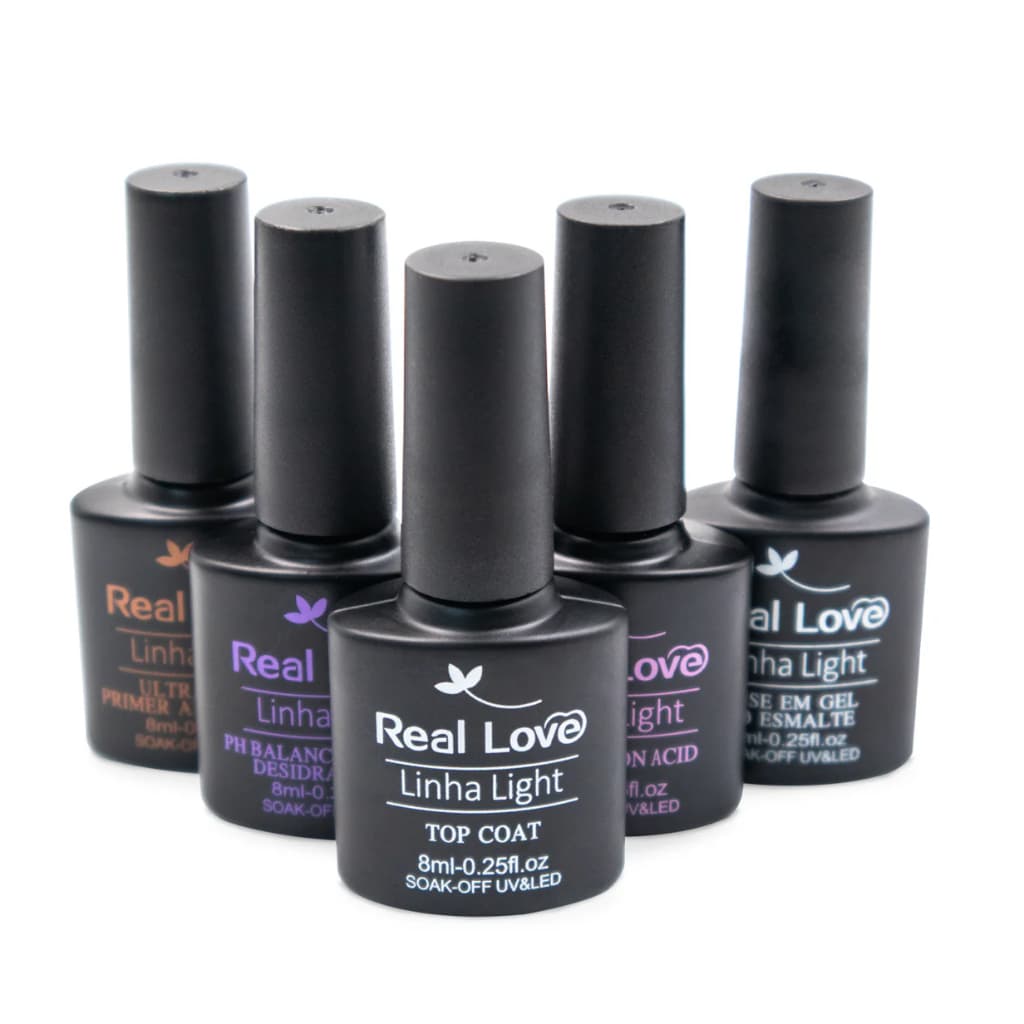 Kit Preparadores 5 Peças Linha Light  Real Love - 8 ml