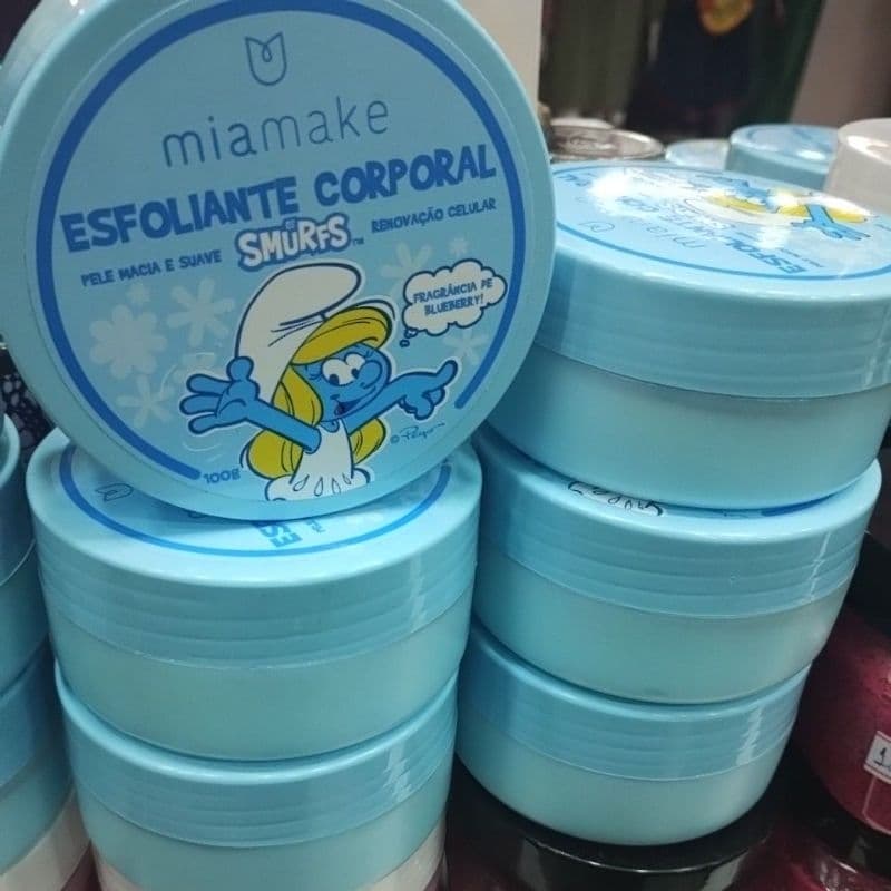Esfoliante Corporal Smurfs kit com 3 Esfoliante 100 gr