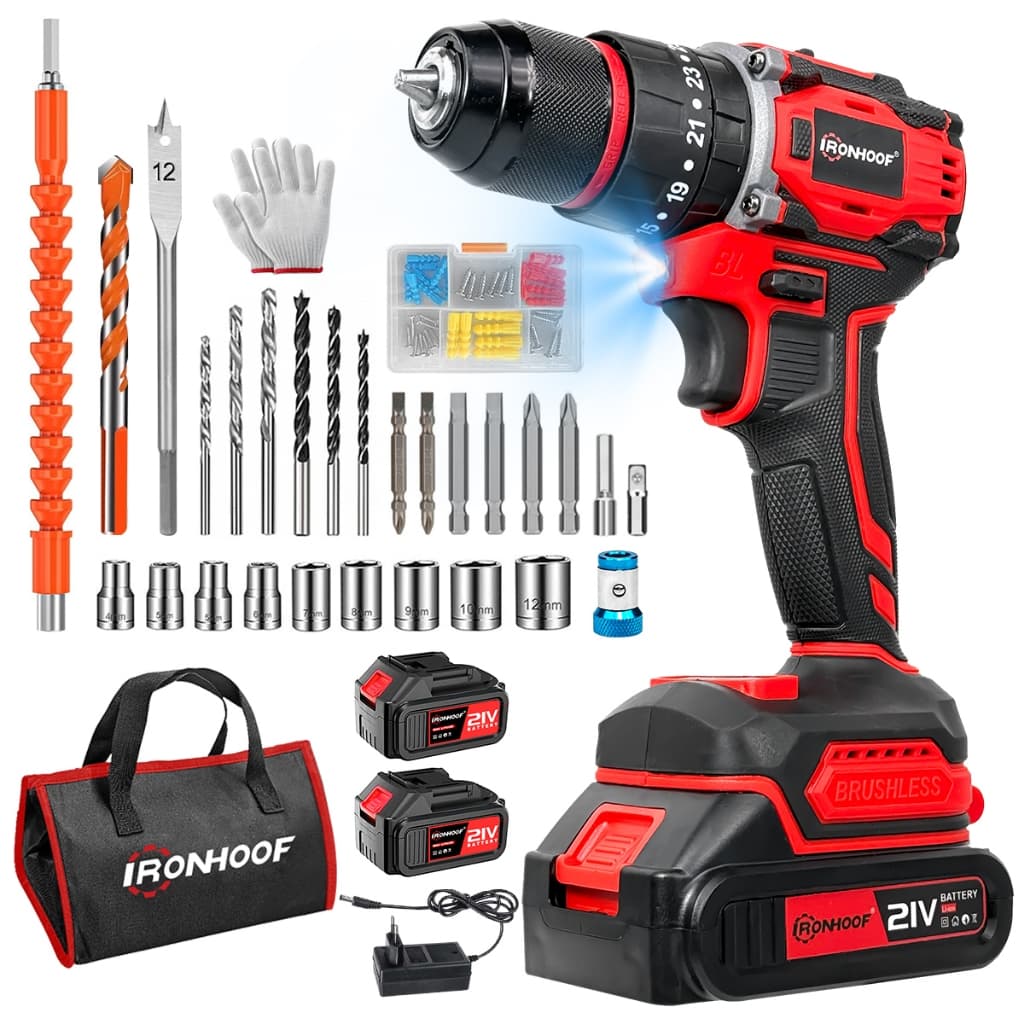 Furadeira Parafusadeira De Impacto A Bateria Brushless Sem Fio