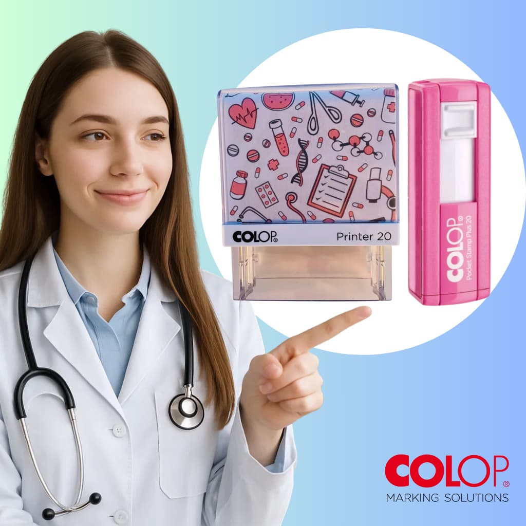 Carimbo Enfermagem - Kit com 2 carimbos - Carimbo profissional Coren Personalizado