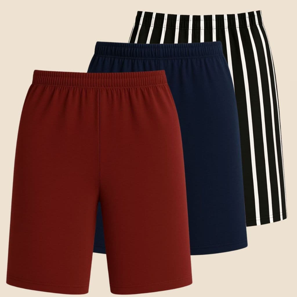 Kit 3 Bermudas Feminina Gorgurão Plus Size  Short Gorgurinho Confortável Senhora