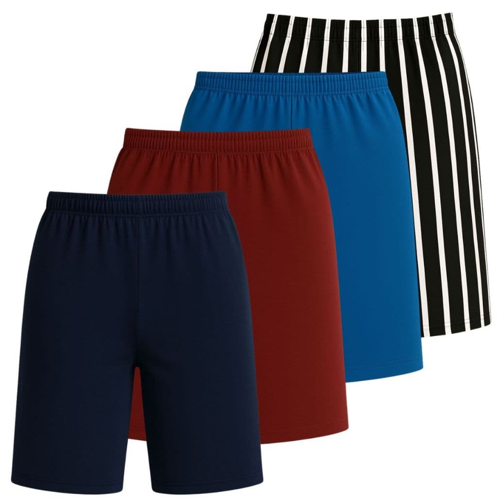 Kit 4 Bermudas Feminina Gorgurão Plus Size Short Gorgurinho Confortável Cintura Alta Senhora