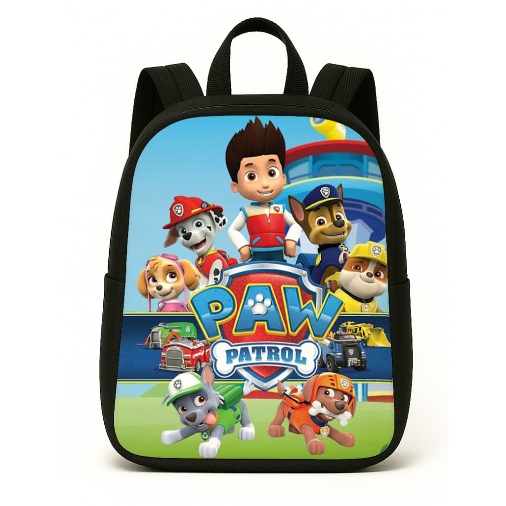 Mochila infantil Pequena Pré-Escolar Patrulha Canina creche com Personagens