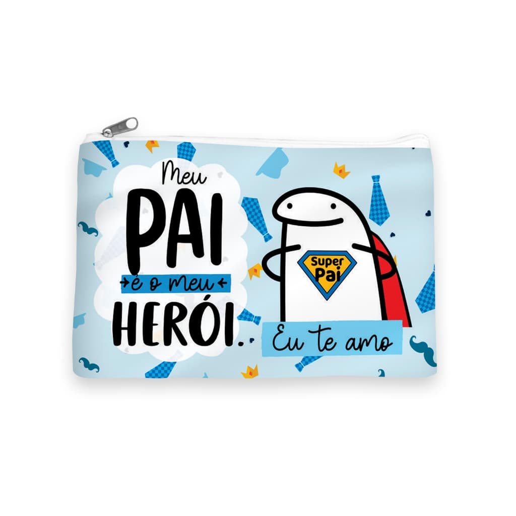 Lembrancinha Porta Moedas Rustico Personalizado Dia dos Pais Kit Pai Escola Empresa | Tam 13x9 cm