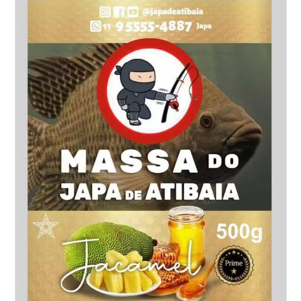 🎣 Massa do Japa de Atibaia 500g - Kit com 10 Unidades! 🍯🐟
