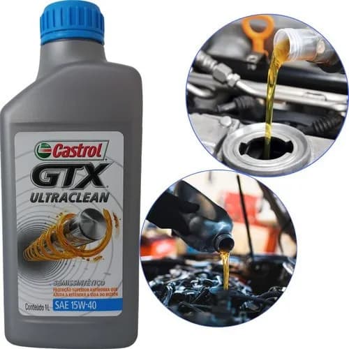 1 Litro Óleo De Motor Semi-sintético 15w40 Gtx Ultraclean