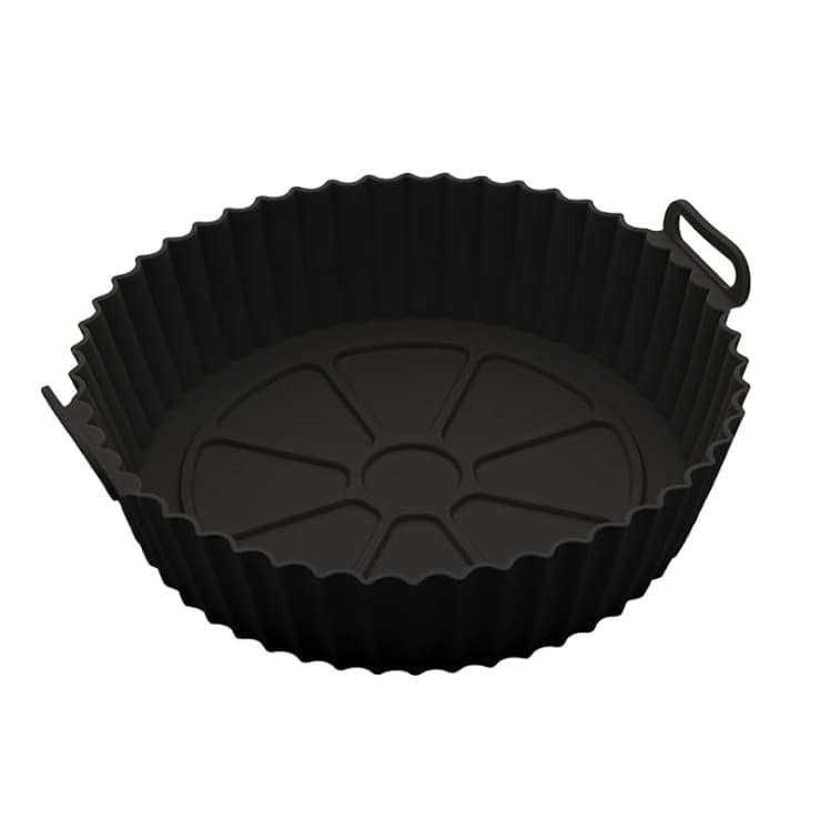 Forma de Silicone Redonda Reutilizável Air Fryer Resistente ao Calor Livre de BPA Forno Micro-Ondas