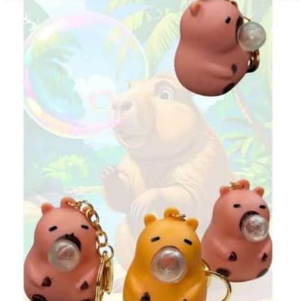 Capivara Cuspe Bolha Chaveiro,LINDOS E ELEGANTES