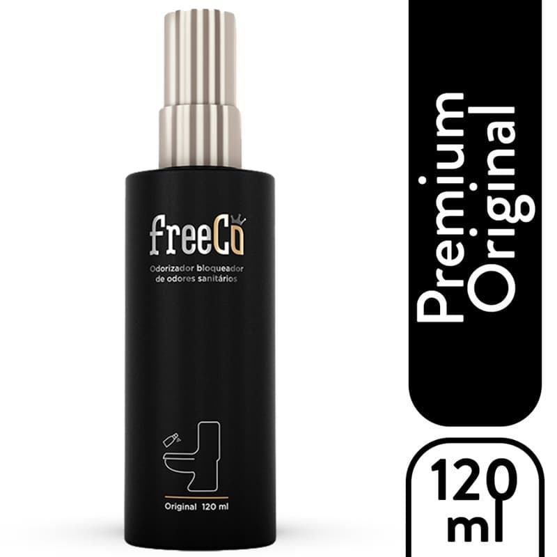 Bloqueador de Odores Sanitários FreeCô Premium Preto – 120ml