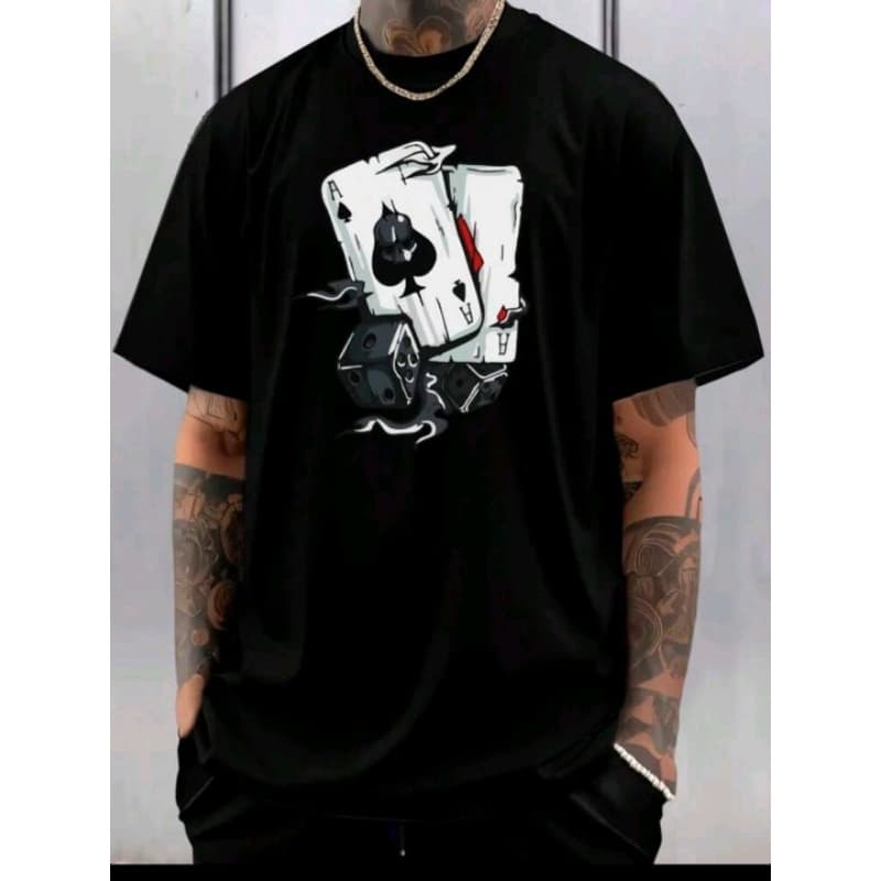 Camisa Masculina oversized carta espada 100%algodão