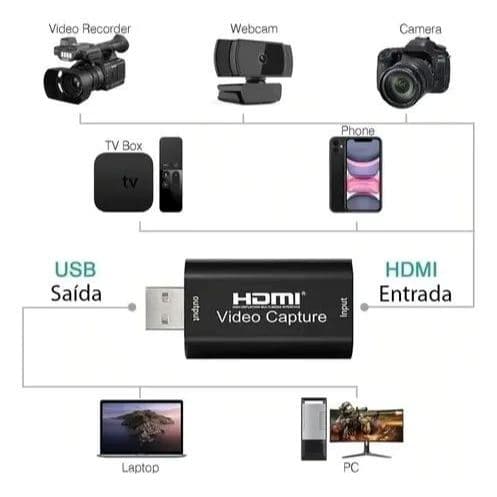 Placa De Captura Hdmi Usb 3.0 Live Stream 4k 1080p