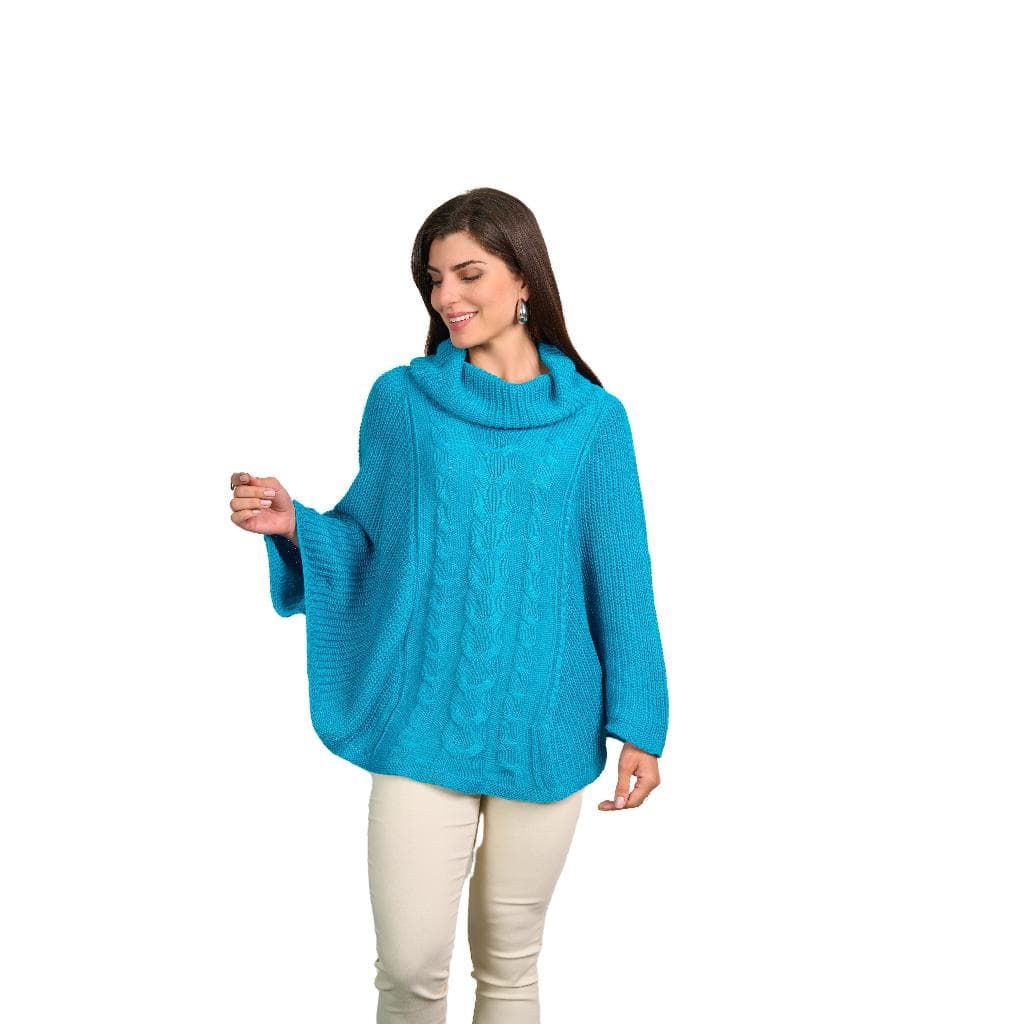Poncho de Tricô feminino Casacos e Cardigan Femininos de Inverno e Sobretudo de Trico Capa Gauchá feminina