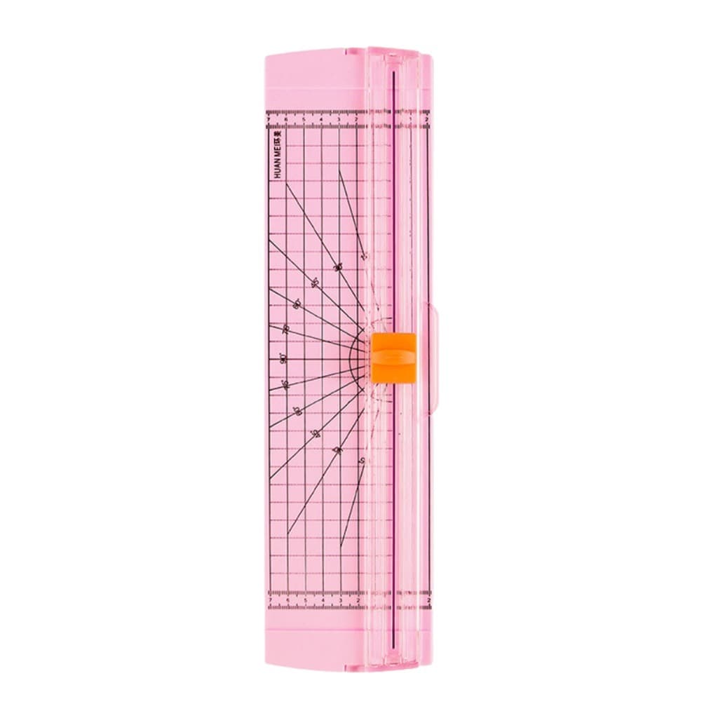 Guilhotina Refiladora A4 - Cor: Rosa Bebê - Marca Junesix