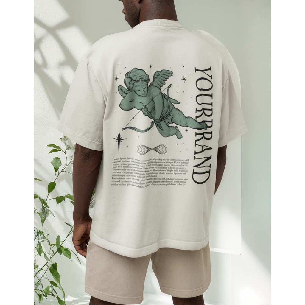 Camisão Oversized Estilo De Rua Anjo Estiloso Confortavel