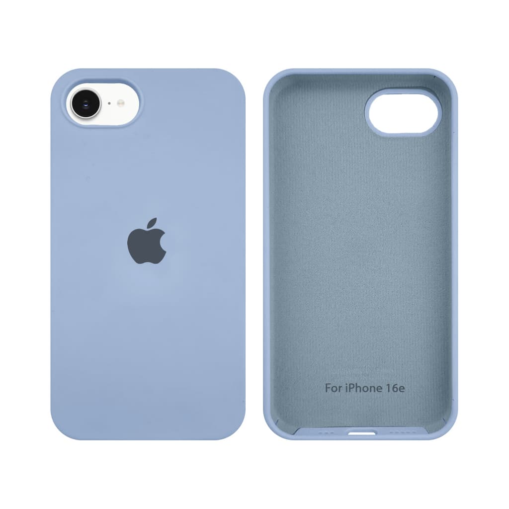 Capa Celular Compatível Iphone 16e Silicone + Película Vidro 3D Frontal Aberta