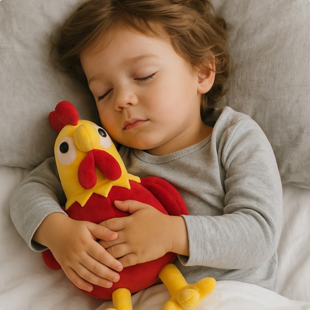 Pelúcia Galinho Galo Colorido Antialérgico 25cm Pelúcia Infantil Presente dia das crianças Natal