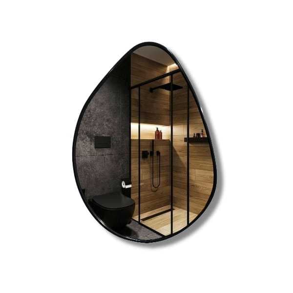 Espelho Orgânico Com Moldura - Quarto Sala Lavabo Banheiro