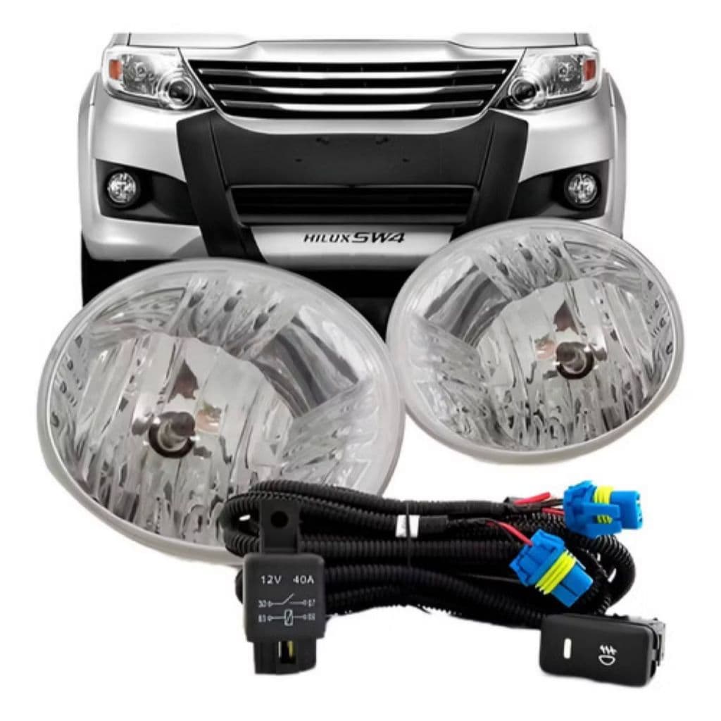 Kit Farol Neblina Milha Hilux Sw4 2012 À 2015 Sem Grade