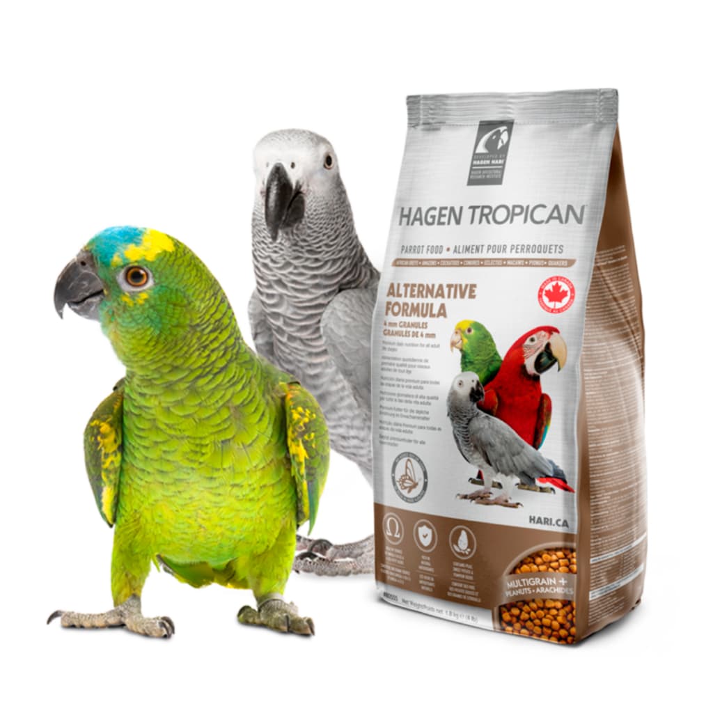 Ração extrusada para papagaios Araras Ring necks  cacatuas Eclectus passaros idosos 4mm 1,8kg Hari