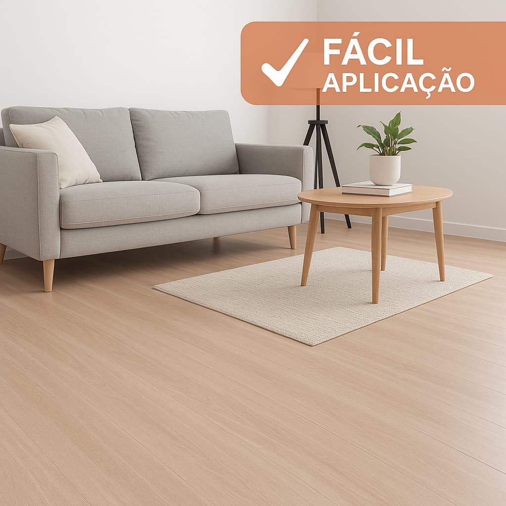 Adesivo Vinílico PisoMax Jequitibá – Madeira Clara para Piso | Lavável, Fácil Aplicação