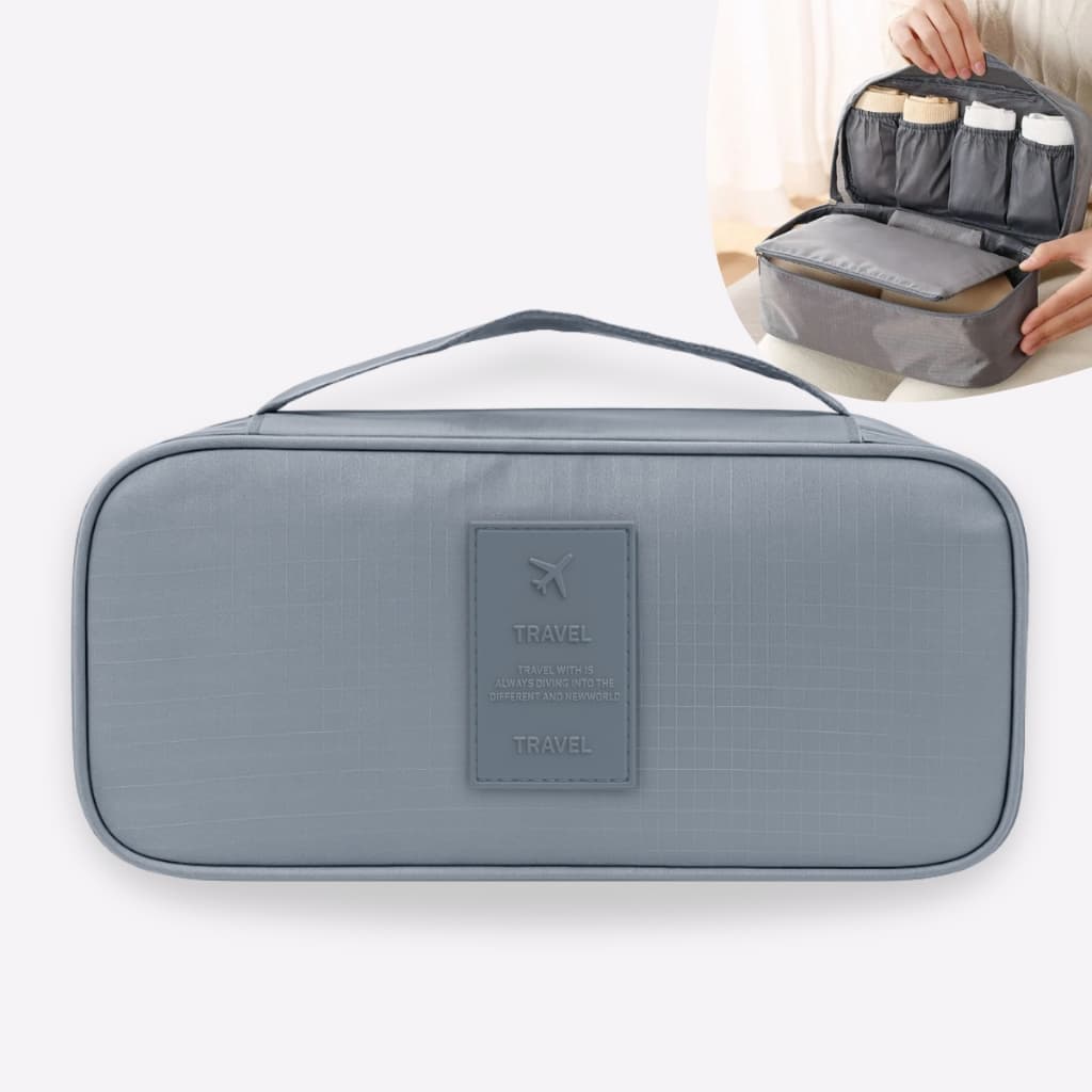 Necessaire Feminino com Divisória Grande Organizadora Necessarie Nescesser Viagem