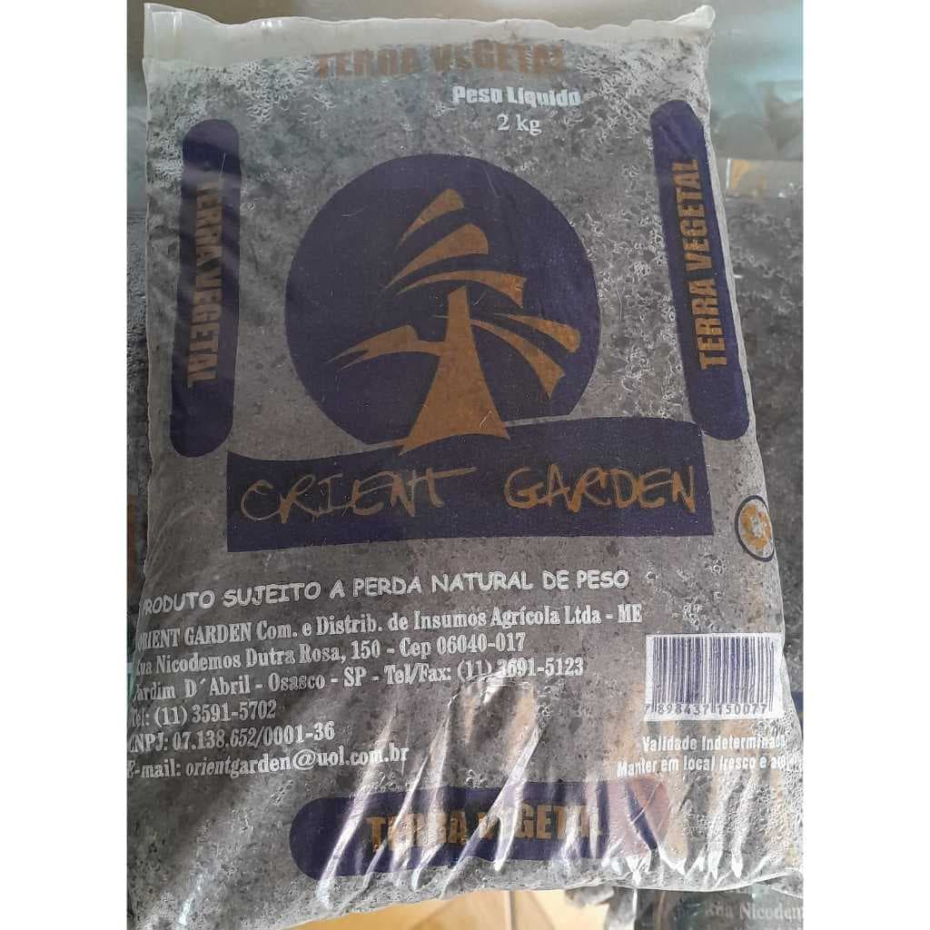 terra 100% vegetal 2kg orgânica Rica de nutrientes - vasos jardim plantas.