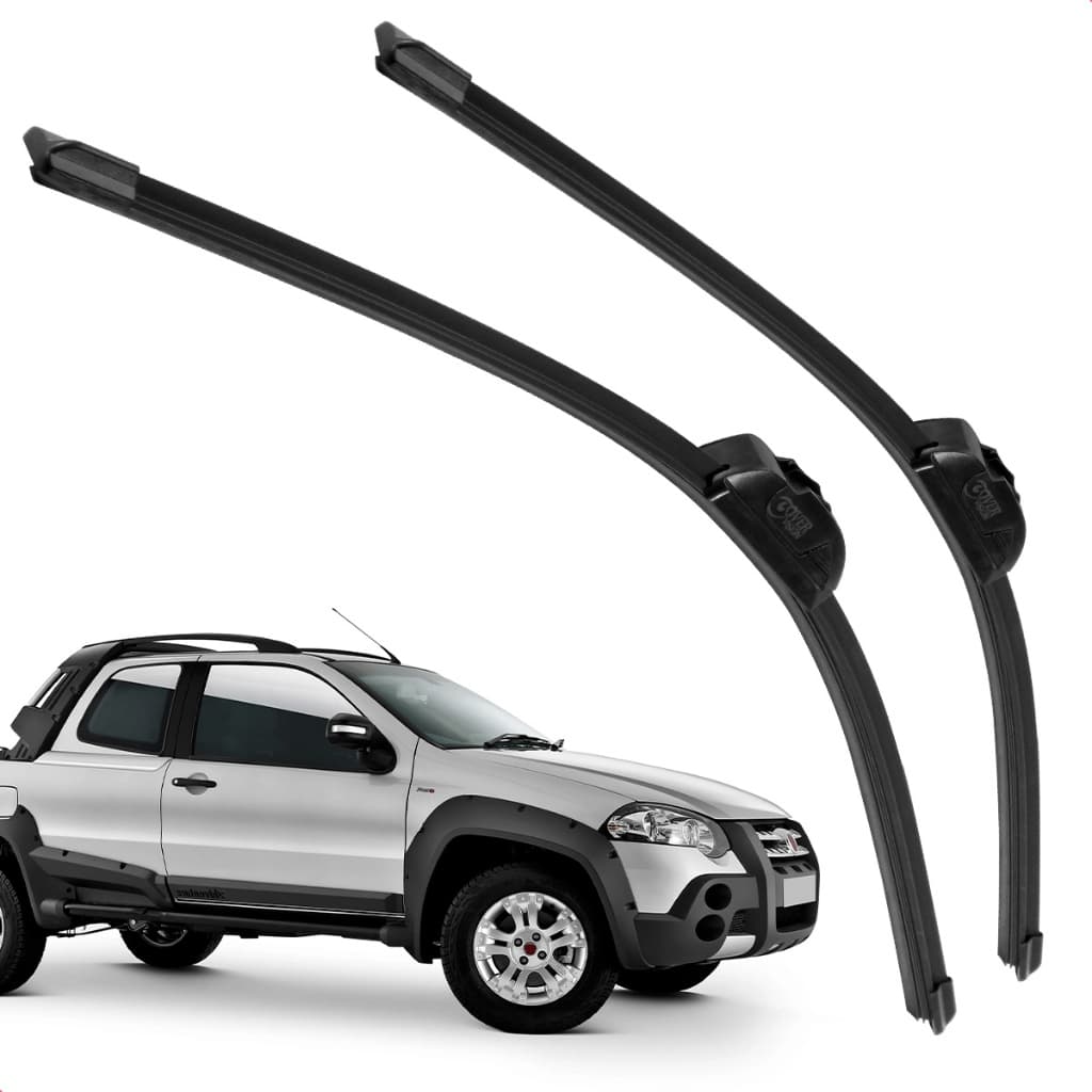 Par Palheta Dianteira Limpadora De Para Brisa Strada Adventure 2012 a 2019 De Silicone