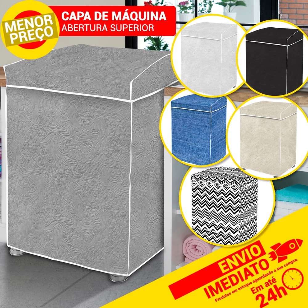 Capa Maquina de Lavar Tampa e Saia Brastemp Electrolux Consul Todos os Tamanhos