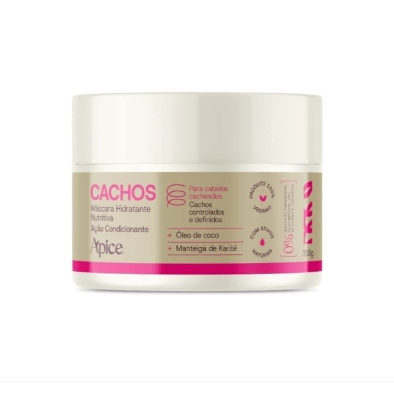 Máscara Cachos Hidratante Nutritiva Nova Fragrancia Apice 300gr